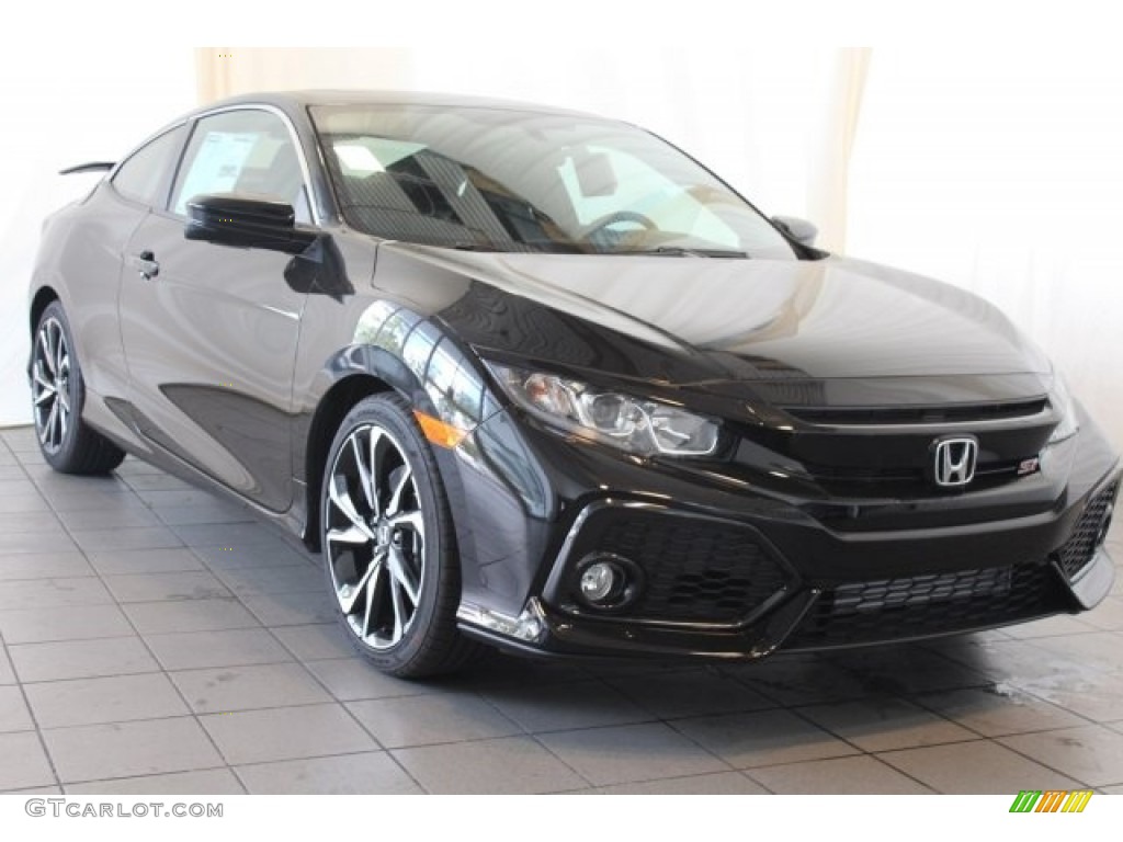 Crystal Black Pearl 2018 Honda Civic Si Coupe Exterior Photo #123837267