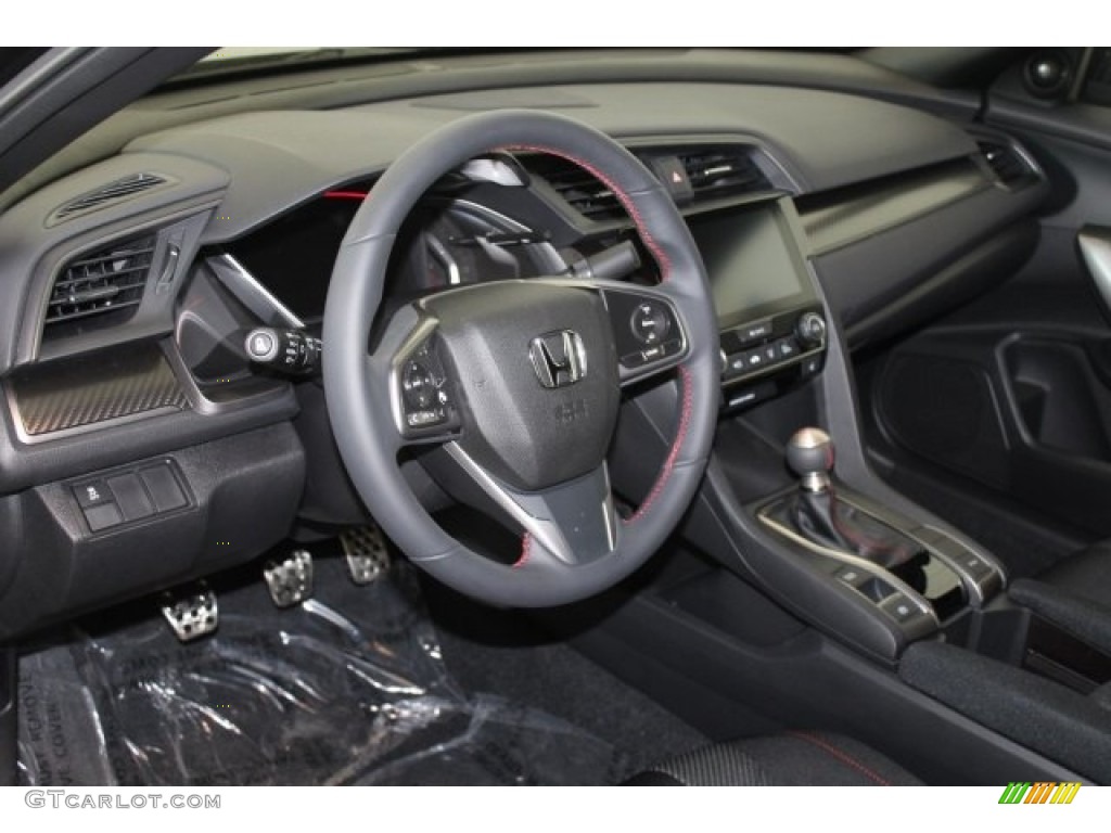 2018 Honda Civic Si Coupe Black Dashboard Photo #123837429