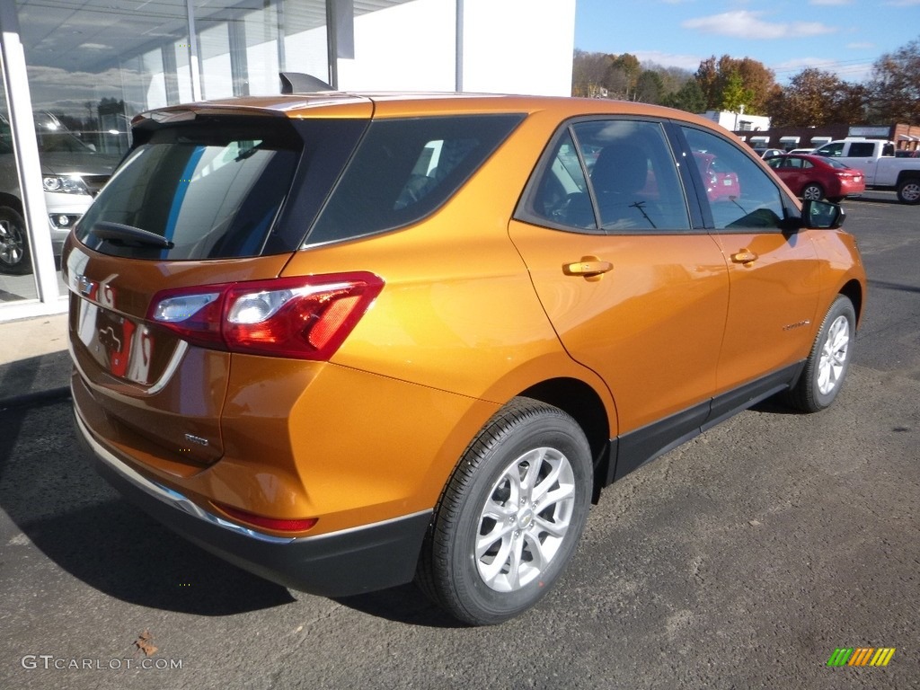 2018 Equinox LS AWD - Orange Burst Metallic / Medium Ash Gray photo #4