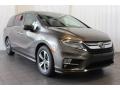 2018 Pacific Pewter Metallic Honda Odyssey Touring  photo #2