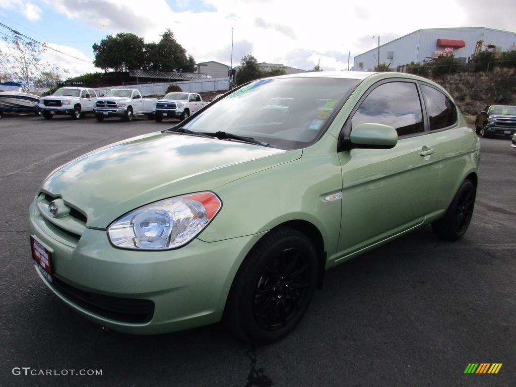 2010 Accent GS 3 Door - Apple Green / Black photo #3