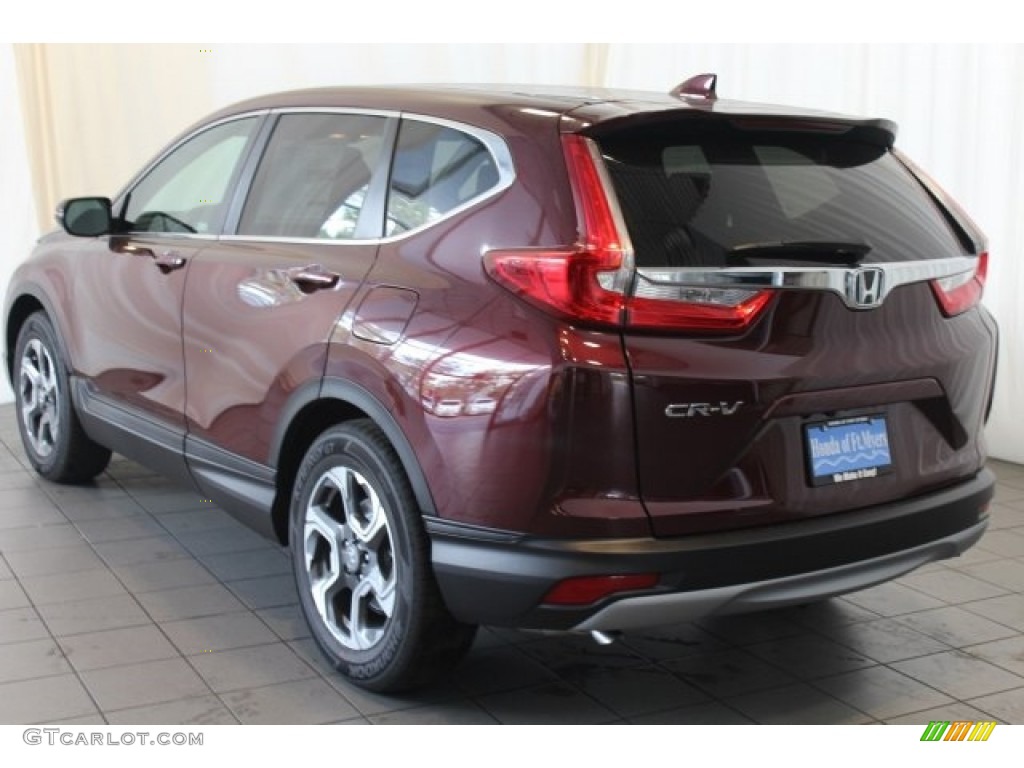 2017 CR-V EX - Basque Red Pearl II / Gray photo #6