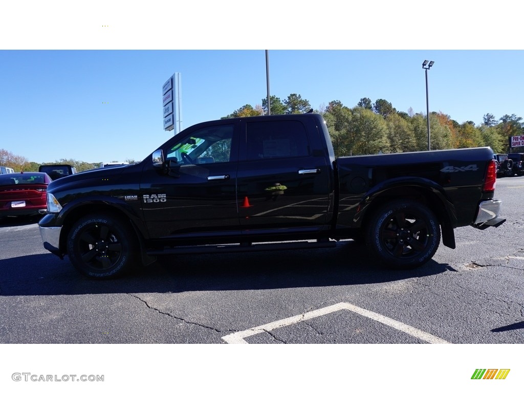 2018 1500 Harvest Edition Crew Cab - Brilliant Black Crystal Pearl / Black/Diesel Gray photo #4