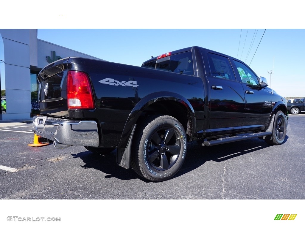 2018 1500 Harvest Edition Crew Cab - Brilliant Black Crystal Pearl / Black/Diesel Gray photo #7