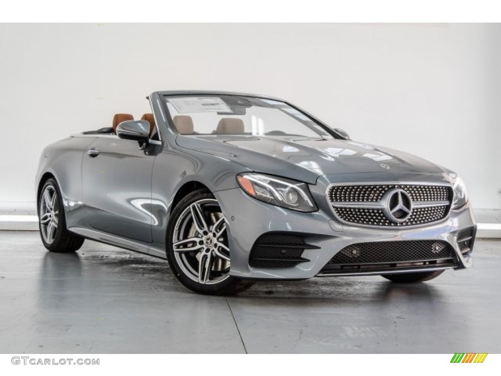 Selenite Grey Metallic 2018 Mercedes-Benz E 400 Convertible Exterior Photo #123842502