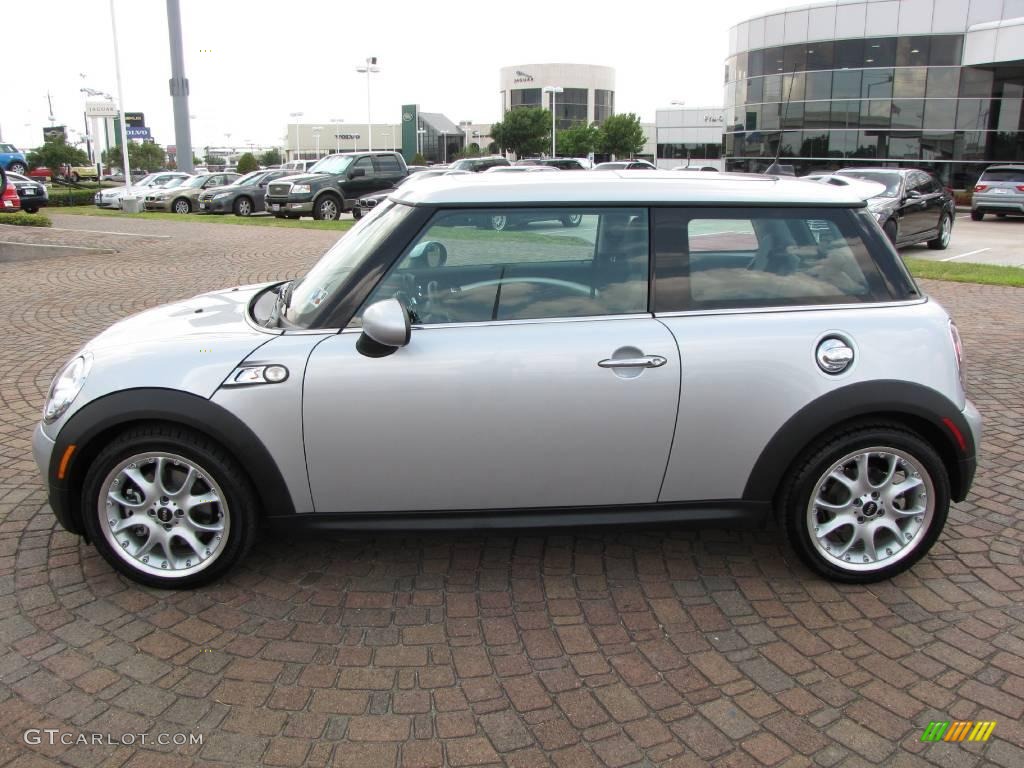 2009 Cooper S Hardtop - Pure Silver Metallic / Punch Carbon Black Leather photo #10