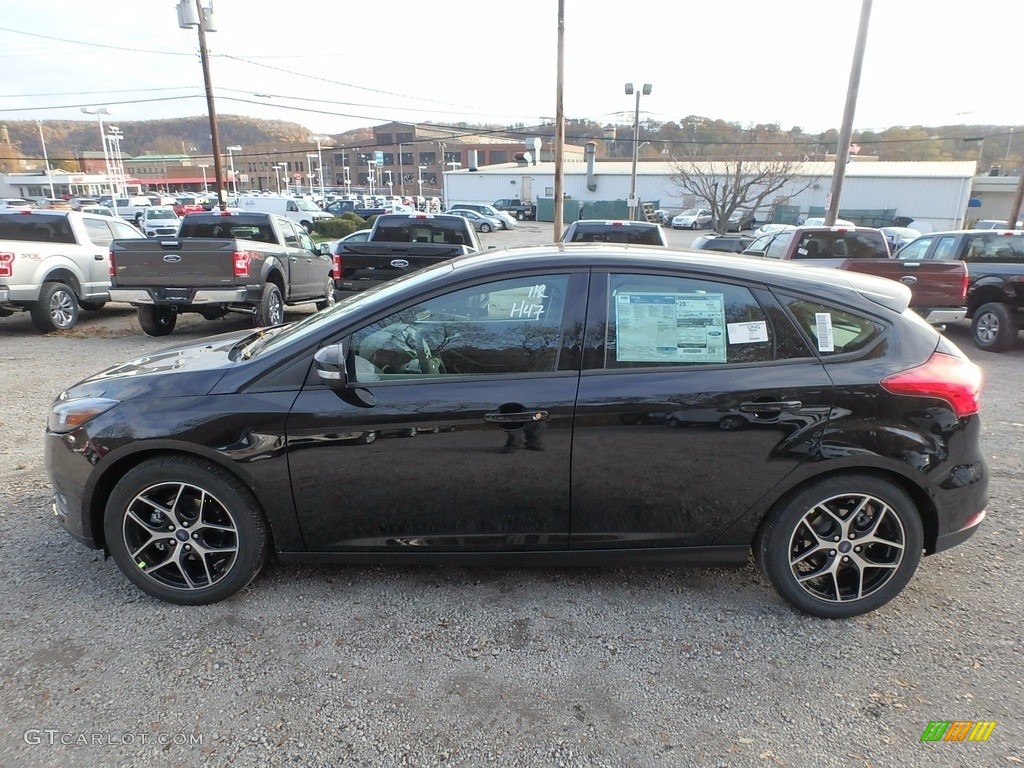 Shadow Black 2018 Ford Focus SEL Hatch Exterior Photo #123843324