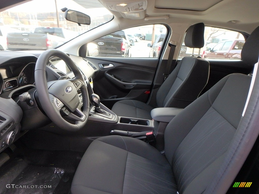 Charcoal Black Interior 2018 Ford Focus SEL Hatch Photo #123843438