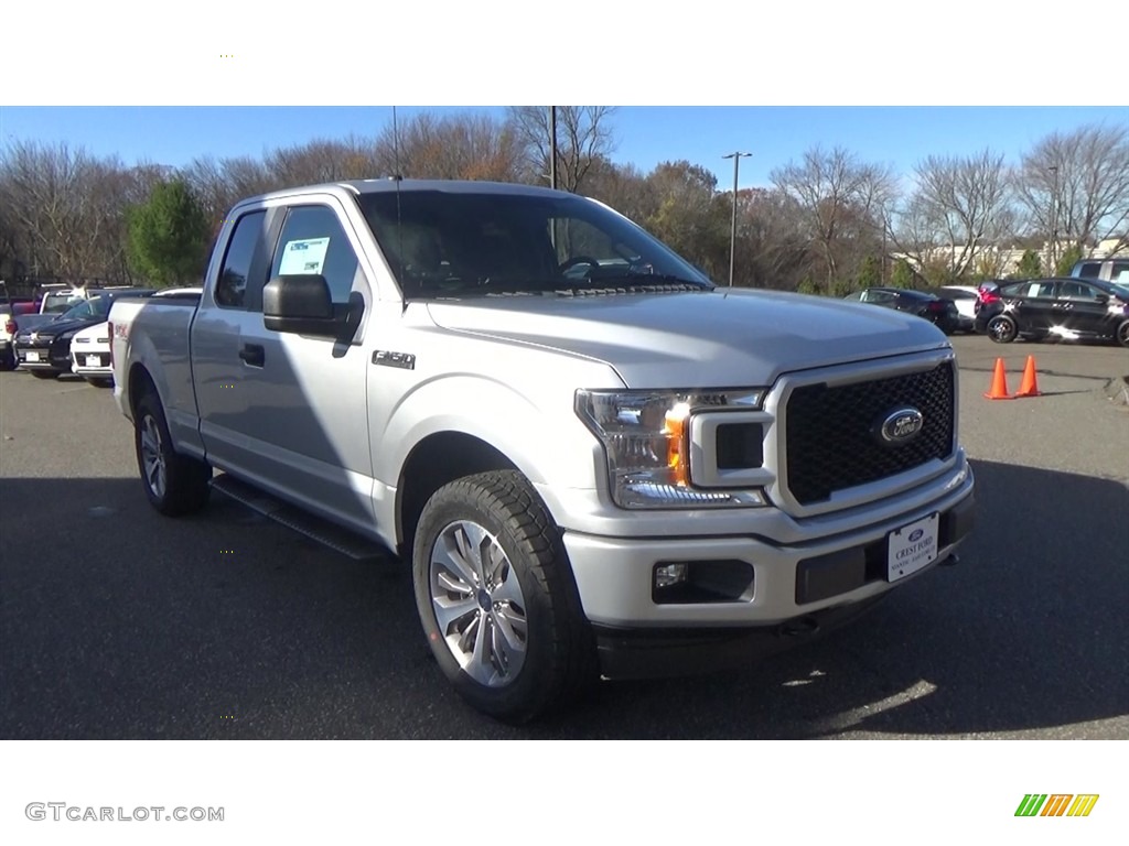 2018 F150 STX SuperCab 4x4 - Ingot Silver / Black photo #1