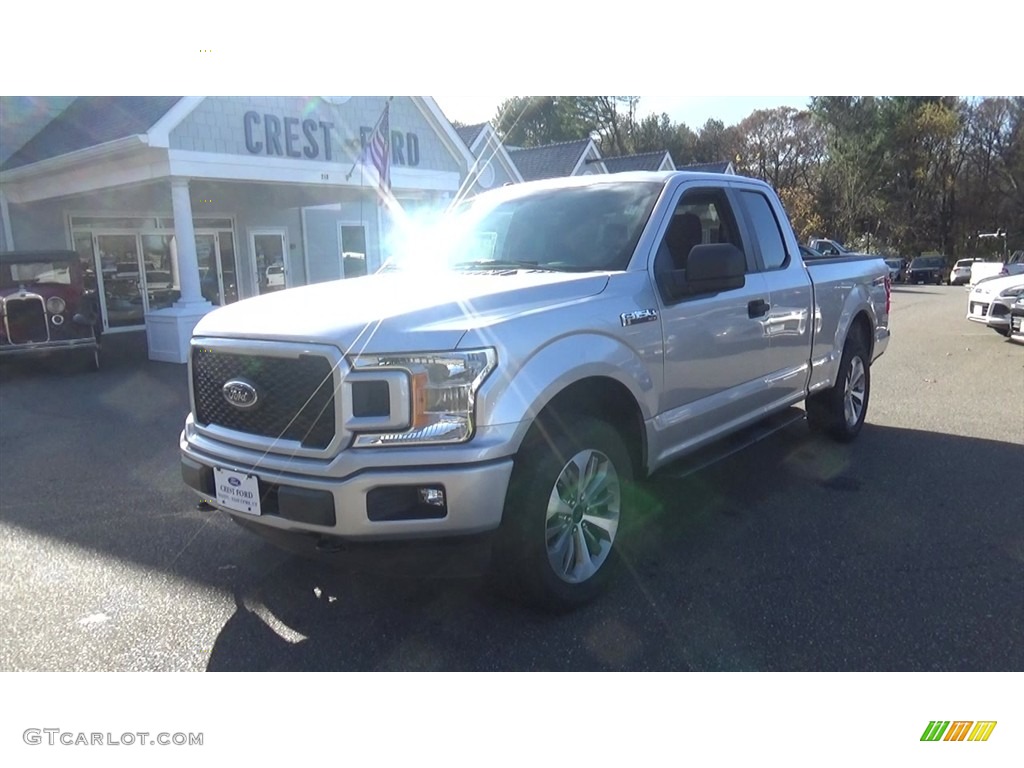 2018 F150 STX SuperCab 4x4 - Ingot Silver / Black photo #3