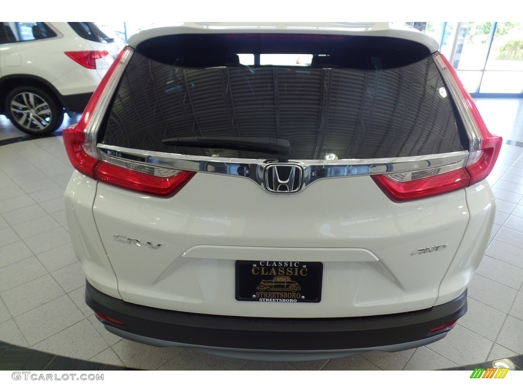 2018 CR-V EX AWD - White Diamond Pearl / Black photo #4