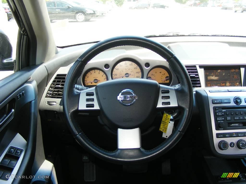 2005 Murano SL - Super Black / Charcoal photo #22