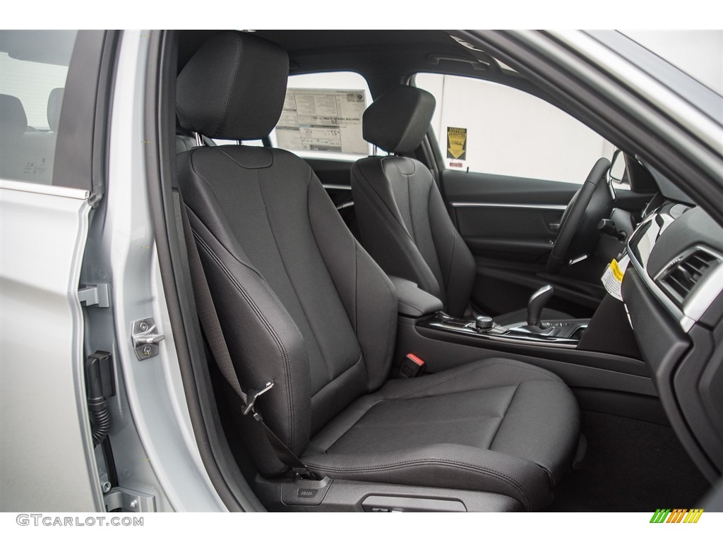 2017 3 Series 330i Sedan - Glacier Silver Metallic / Black photo #2