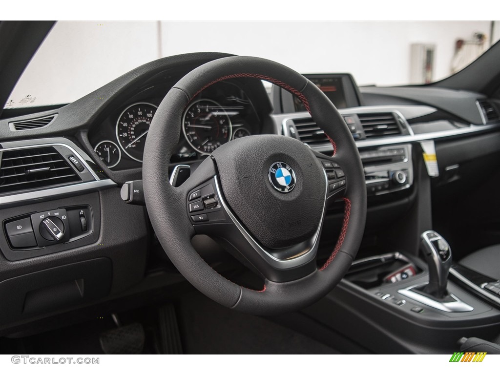 2017 3 Series 330i Sedan - Glacier Silver Metallic / Black photo #5