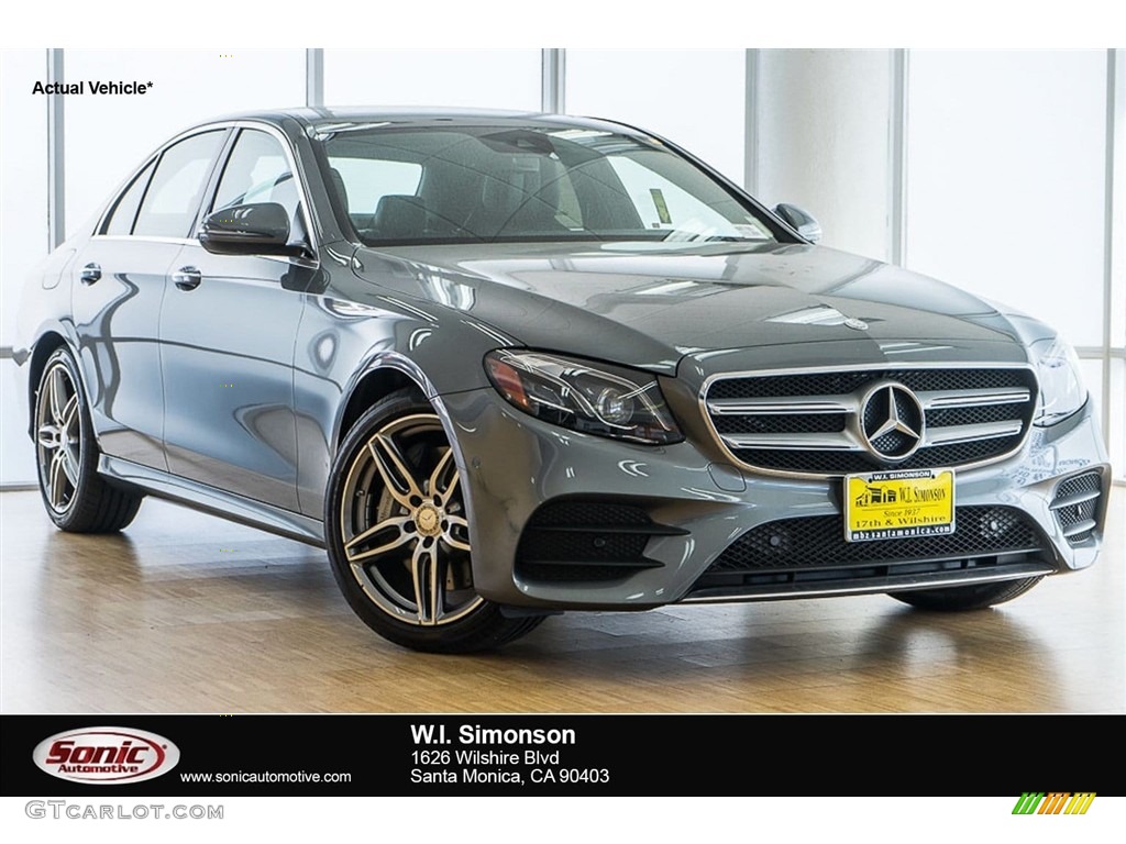 2018 E 300 Sedan - Selenite Grey Metallic / Black photo #1