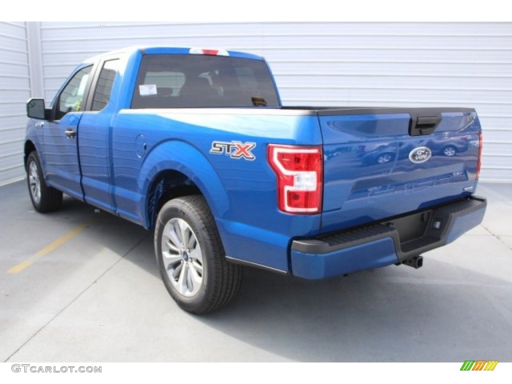 2018 F150 STX SuperCab - Lightning Blue / Earth Gray photo #7