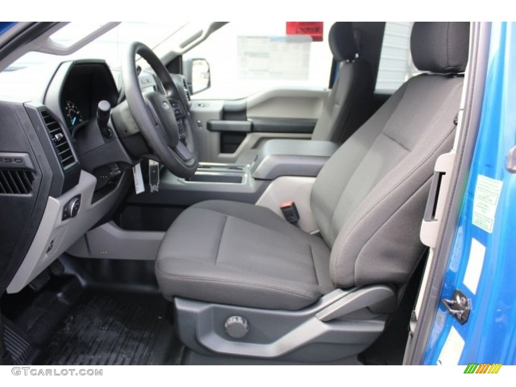 Earth Gray Interior 2018 Ford F150 STX SuperCab Photo #123855306