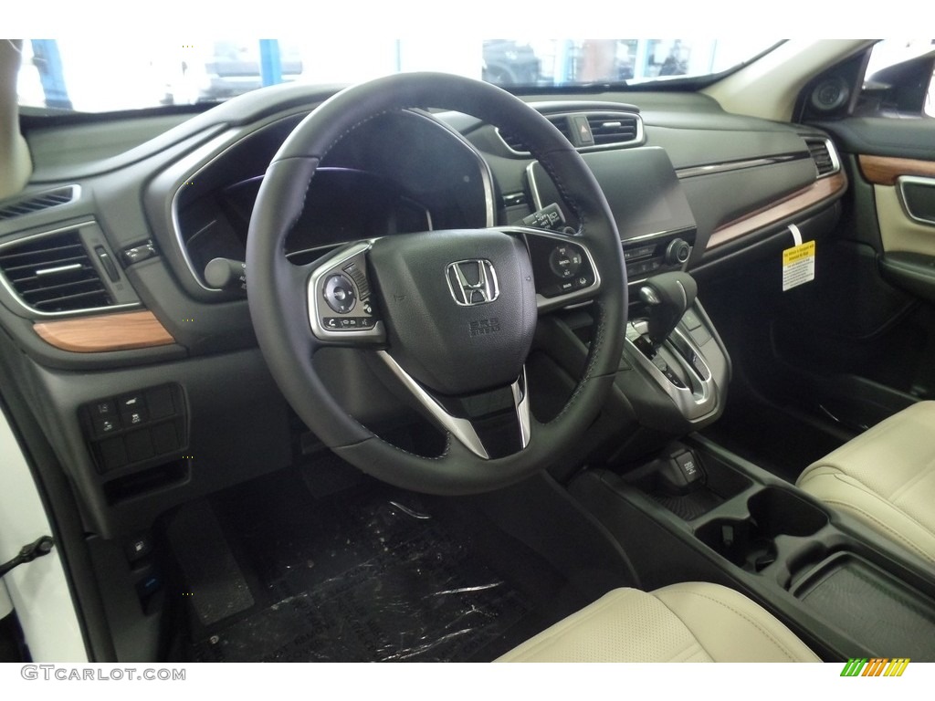 2018 CR-V Touring AWD - White Diamond Pearl / Ivory photo #7