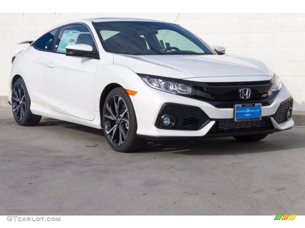 White Orchid Pearl 2018 Honda Civic Si Coupe Exterior Photo #123860001