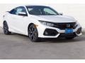 White Orchid Pearl 2018 Honda Civic Si Coupe Exterior