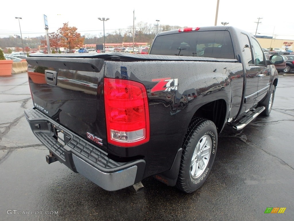 2013 Sierra 1500 SLE Extended Cab 4x4 - Deep Indigo Metallic / Ebony photo #7