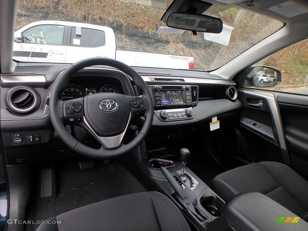 2018 RAV4 XLE AWD - Electric Storm Blue / Black photo #8