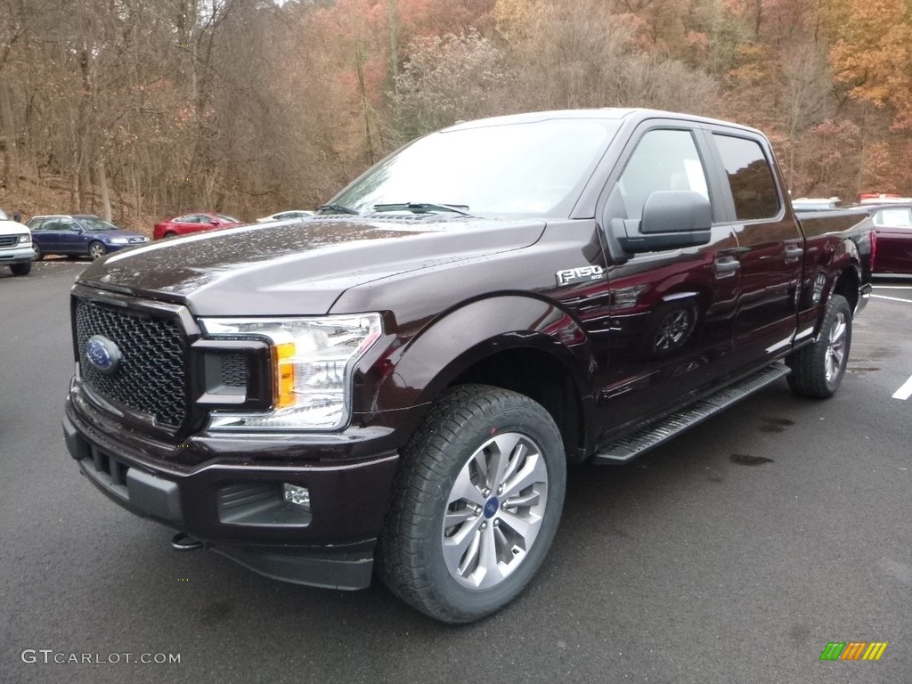 2018 F150 STX SuperCrew 4x4 - Magma Red / Earth Gray photo #5