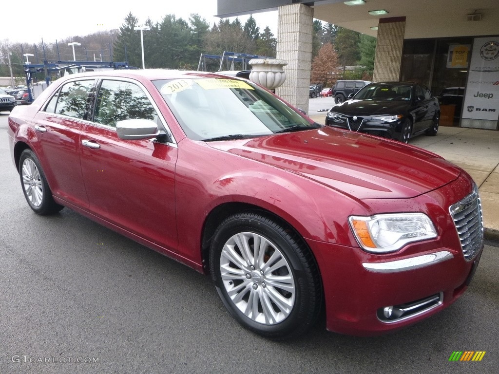 2013 300 AWD - Deep Cherry Red Crystal Pearl / Black/Light Frost Beige photo #3