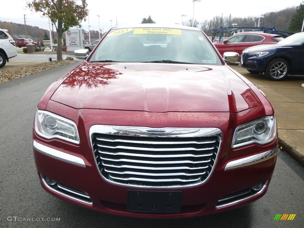 2013 300 AWD - Deep Cherry Red Crystal Pearl / Black/Light Frost Beige photo #4