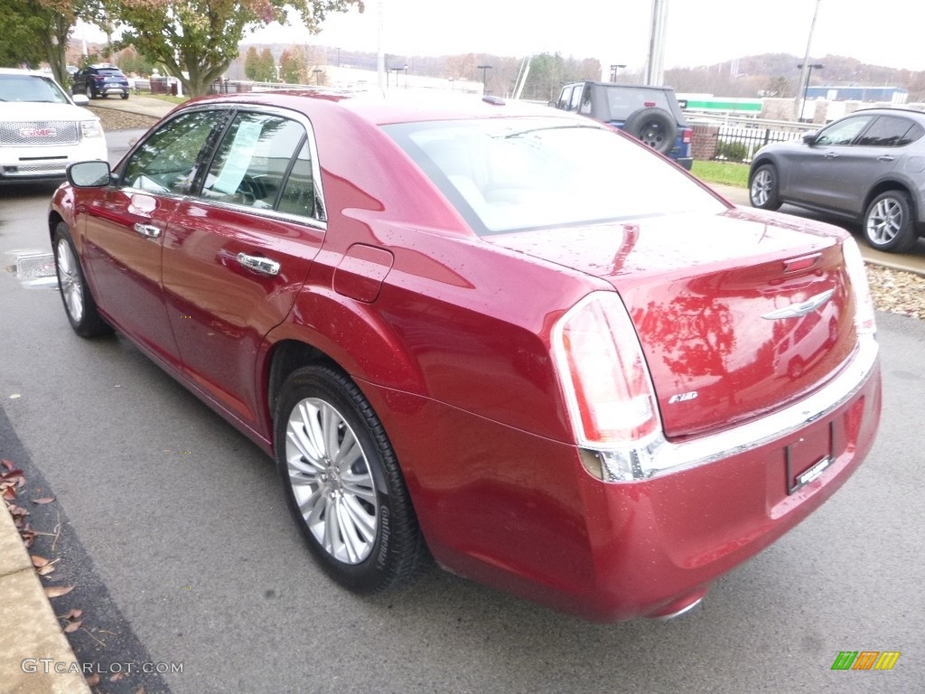 2013 300 AWD - Deep Cherry Red Crystal Pearl / Black/Light Frost Beige photo #7