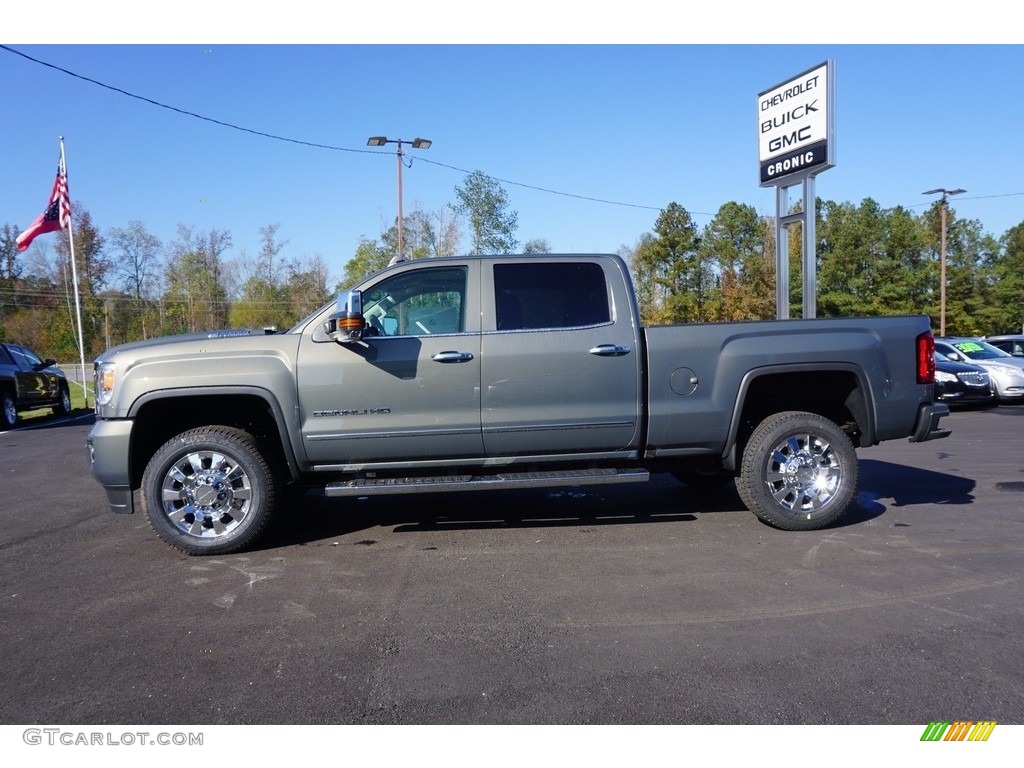 2018 Sierra 2500HD Denali Crew Cab 4x4 - Mineral Metallic / Cocoa/­Dark Sand photo #3