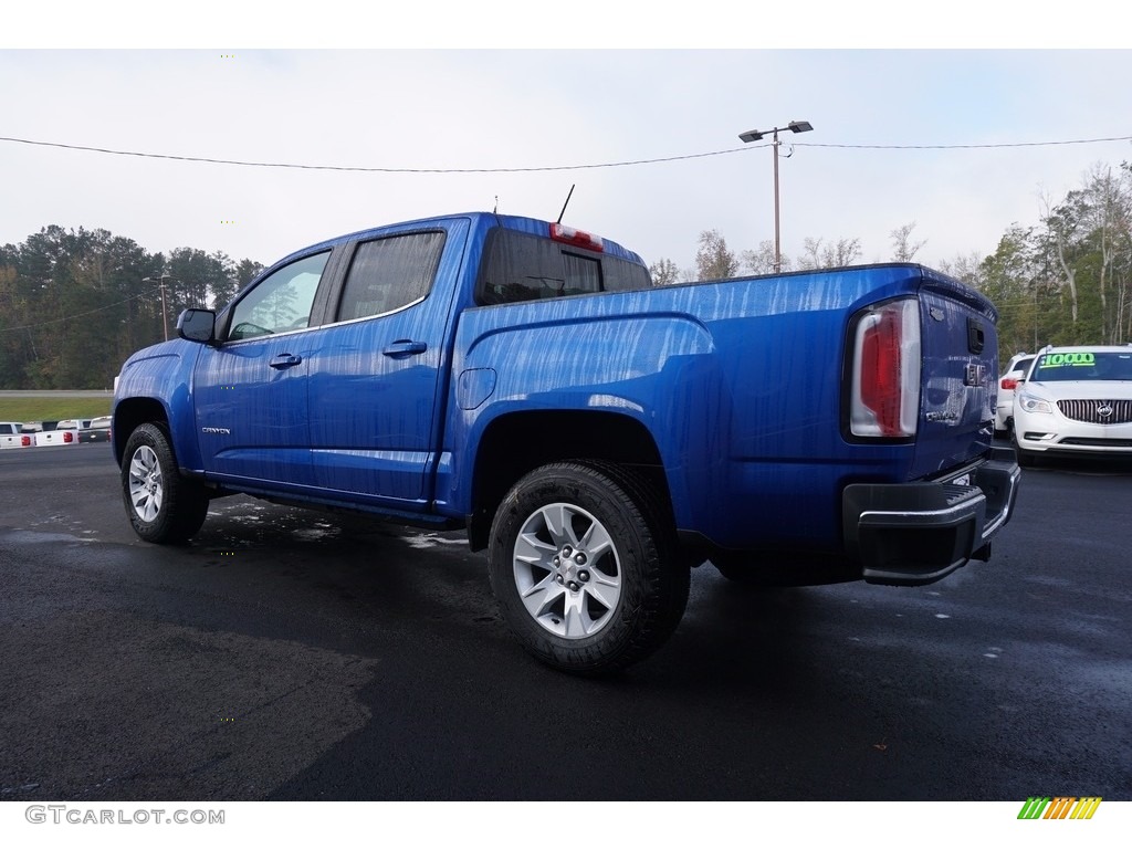 2018 Canyon SLE Crew Cab - Marine Blue Metallic / Jet Black photo #5