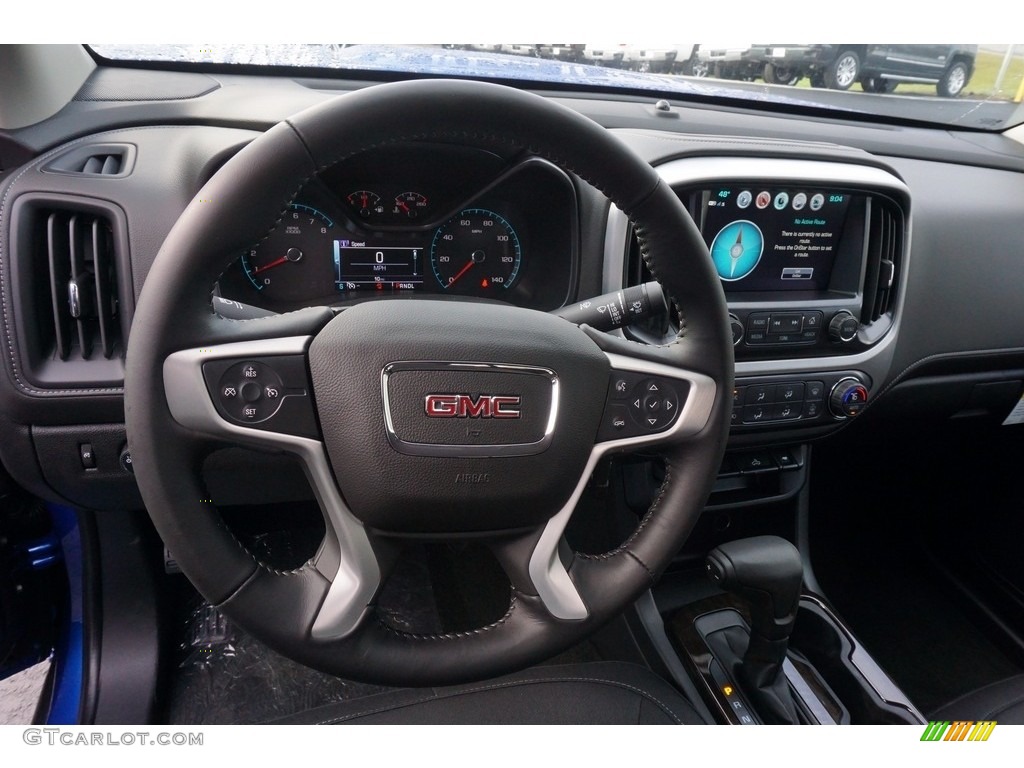 2018 Canyon SLE Crew Cab - Marine Blue Metallic / Jet Black photo #10