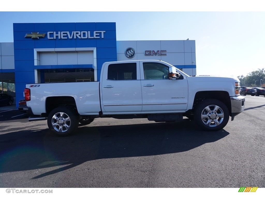 2018 Silverado 2500HD LTZ Crew Cab 4x4 - Summit White / Cocoa/­Dune photo #7