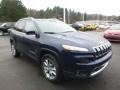 2018 Patriot Blue Pearl Jeep Cherokee Limited 4x4  photo #7