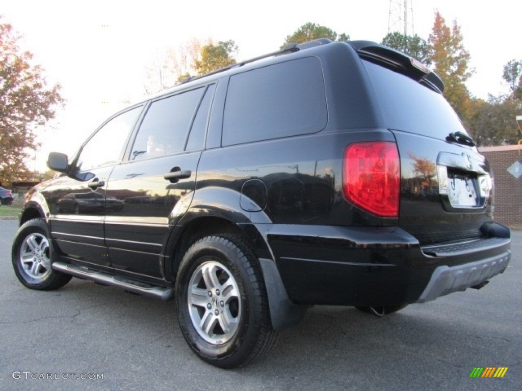 2005 Pilot EX-L 4WD - Nighthawk Black Pearl / Gray photo #8