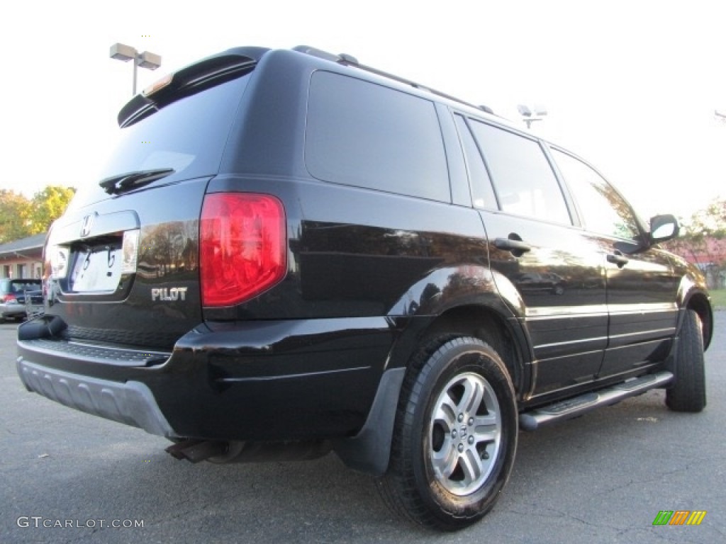 2005 Pilot EX-L 4WD - Nighthawk Black Pearl / Gray photo #10