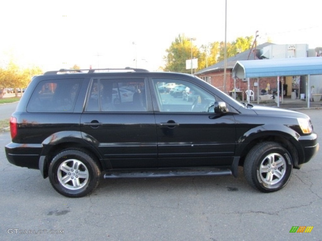 2005 Pilot EX-L 4WD - Nighthawk Black Pearl / Gray photo #11