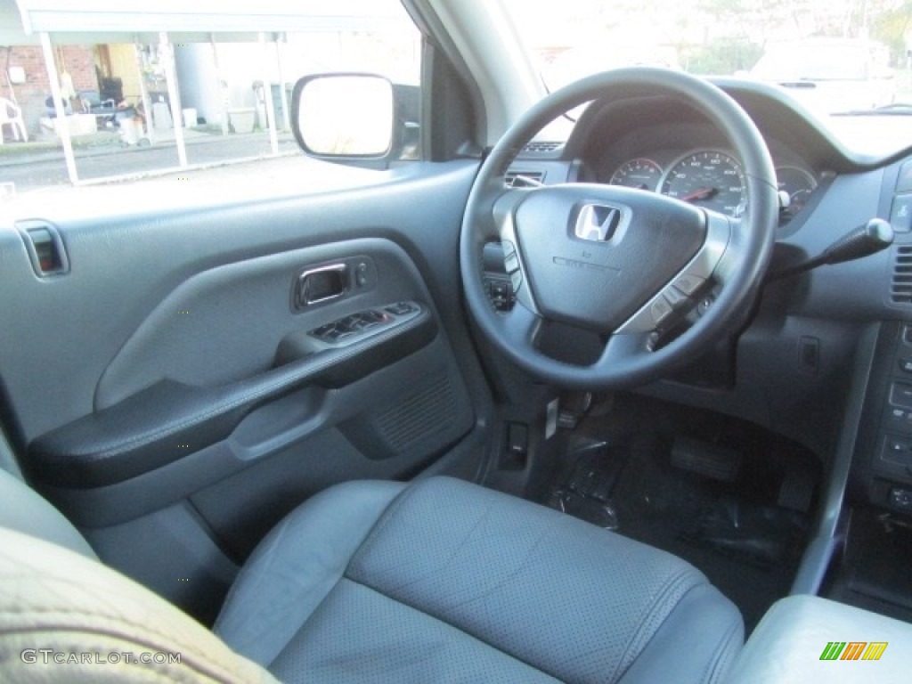 2005 Pilot EX-L 4WD - Nighthawk Black Pearl / Gray photo #12