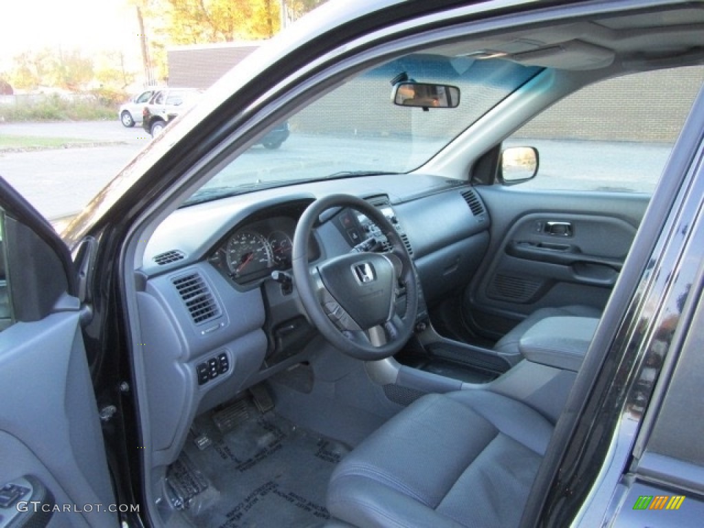 2005 Pilot EX-L 4WD - Nighthawk Black Pearl / Gray photo #16