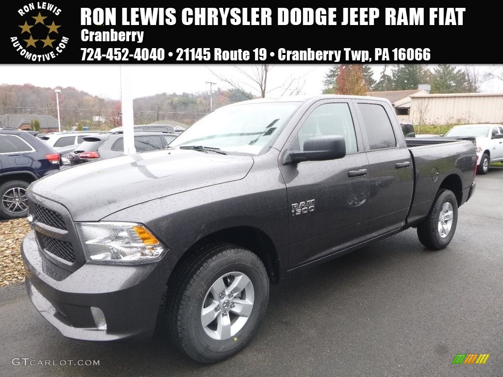 2018 1500 Express Quad Cab 4x4 - Granite Crystal Metallic / Black/Diesel Gray photo #1