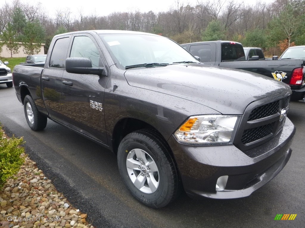 2018 1500 Express Quad Cab 4x4 - Granite Crystal Metallic / Black/Diesel Gray photo #5