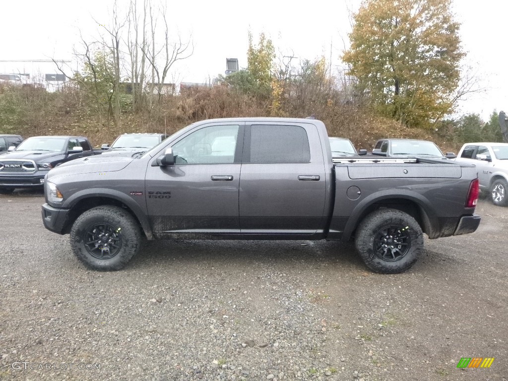 2018 1500 Rebel Crew Cab 4x4 - Granite Crystal Metallic / Black photo #2