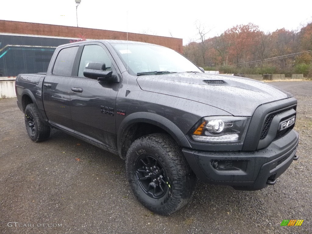 2018 1500 Rebel Crew Cab 4x4 - Granite Crystal Metallic / Black photo #7