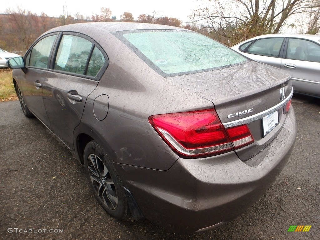 2014 Civic EX Sedan - Urban Titanium Metallic / Black photo #2