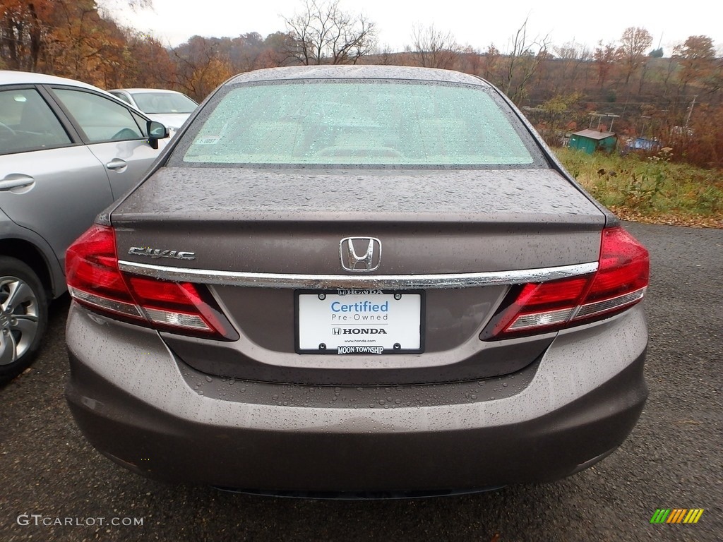 2014 Civic EX Sedan - Urban Titanium Metallic / Black photo #3