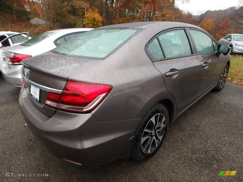 2014 Civic EX Sedan - Urban Titanium Metallic / Black photo #4