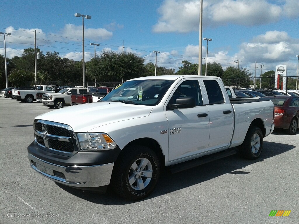 2018 1500 Tradesman Quad Cab - Bright White / Black/Diesel Gray photo #1