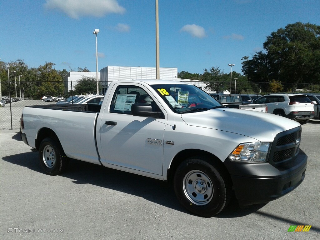 2018 1500 Tradesman Regular Cab - Bright White / Black/Diesel Gray photo #6