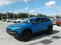 2018 Hydro Blue Pearl Jeep Cherokee Trailhawk 4x4  photo #1